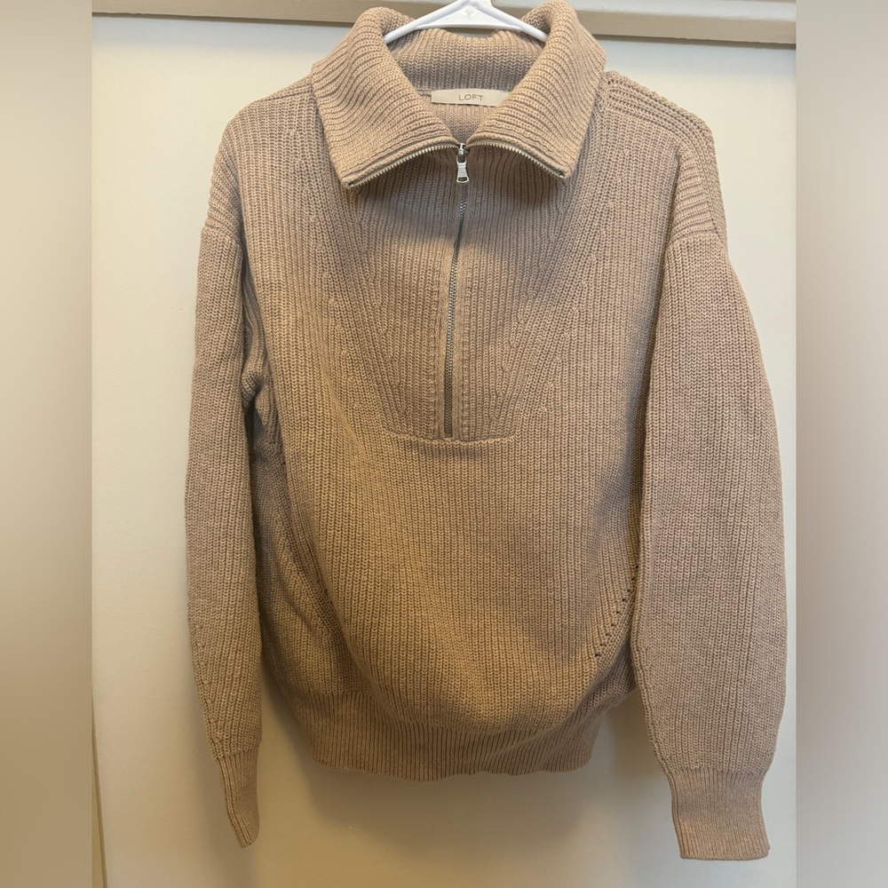 NWOT - LOFT Half Zip Sweater